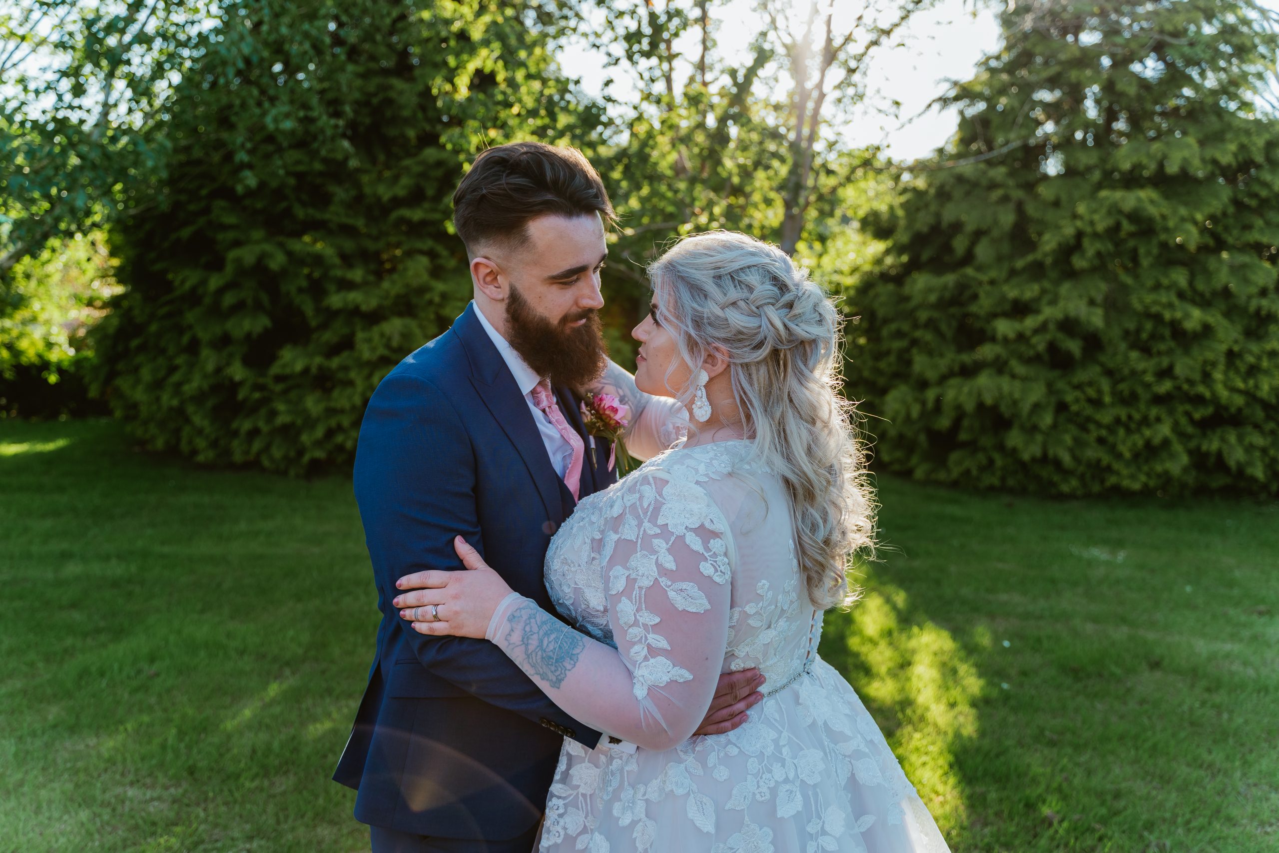 Pink wedding in the Norfolk Countryside