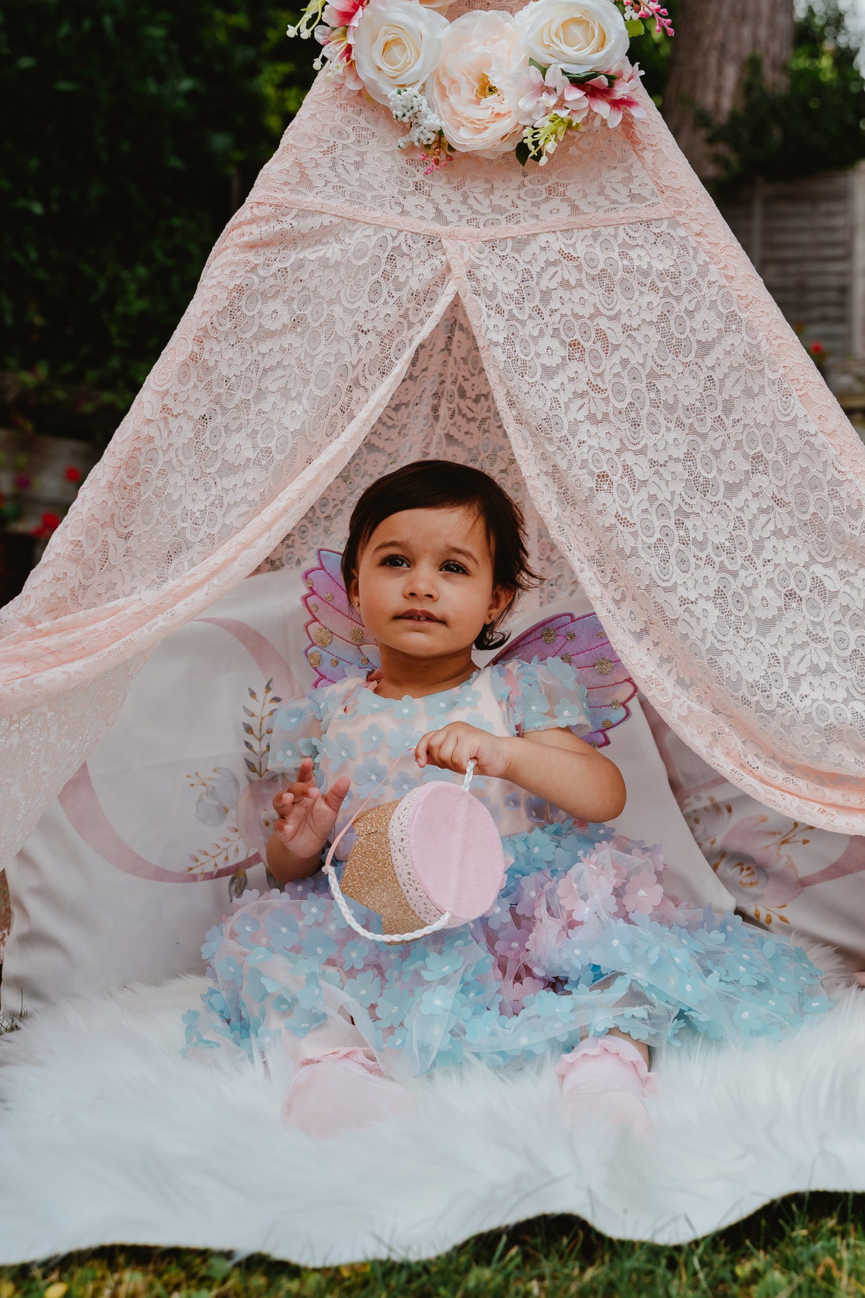 Pastel fairy themed 1st birthday party for baby